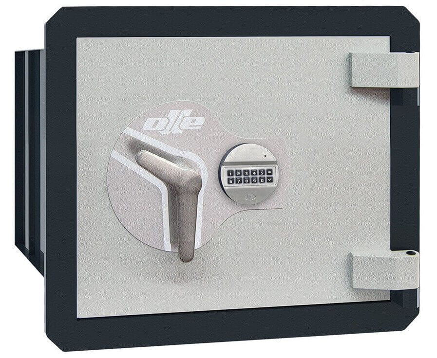 Ollé I-2 Grade 1 wall safe with electronic lock, front view
