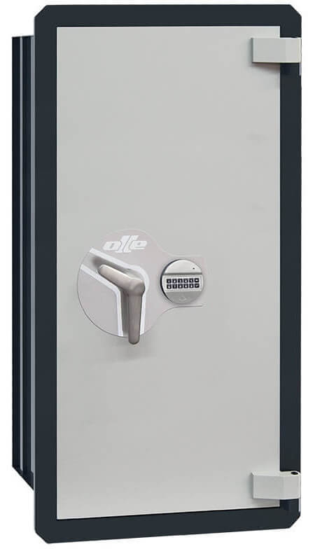 Ollé I-6 Grade 1 wall safe with electronic lock, front view