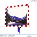 Stainless Steel Traffic Mirror - Rectangular - Adjustable - 80x100 cm