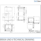 Brixia Uno 8 Tresor (248 L) – Einbruchschutz Klasse I – Codeschloss