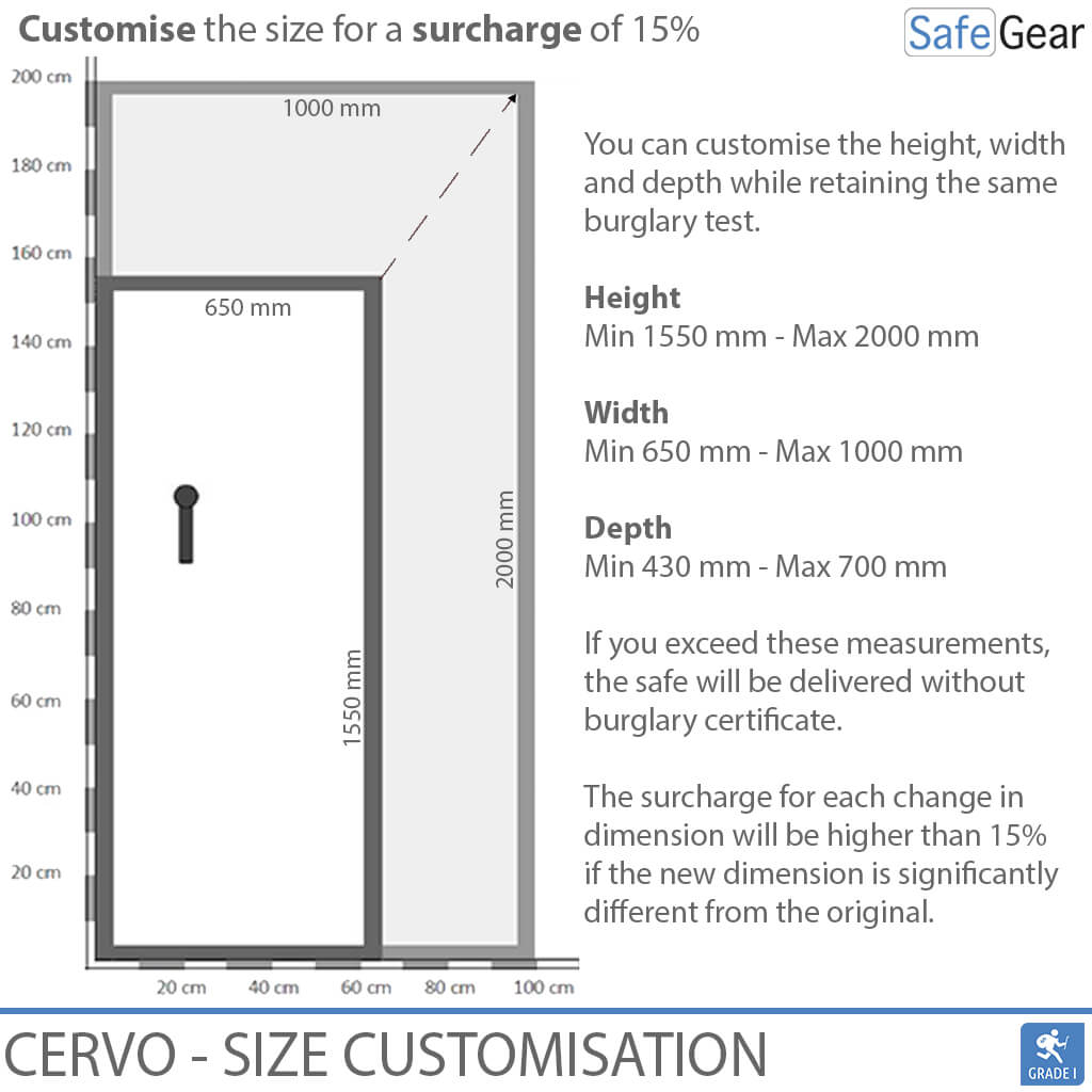 Cervo V Combi – Waffenschrank – (7 Gewehre) – Einbruchschutz Klasse 1