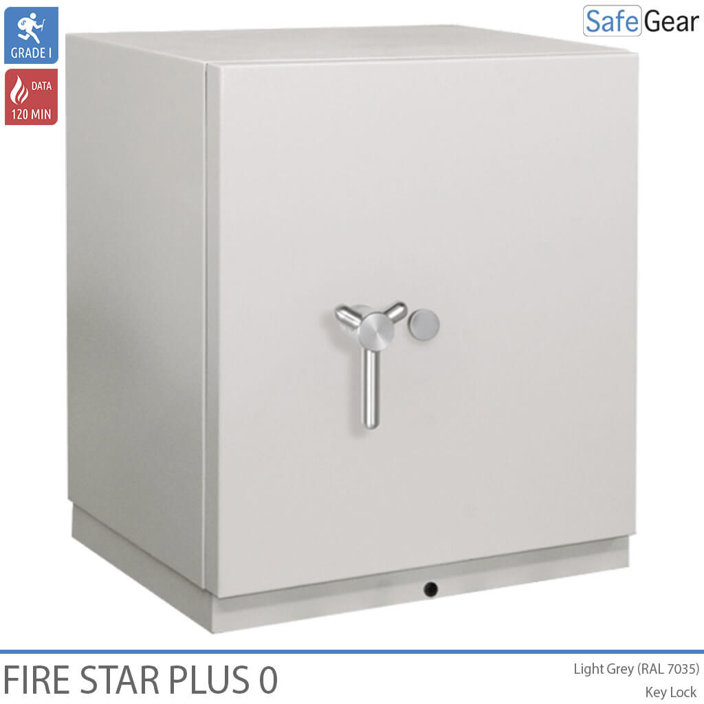 Fire Star Plus 0 Feuerfester Datenträgertresor (44 LTO) – Einbruchschutz Klasse I / Feuerwiderstand 120 min