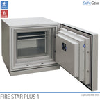 Fire Star Plus 1 Feuerfester Datenträgertresor (84 LTO) – Einbruchschutz Klasse I / Feuerwiderstand 120 min