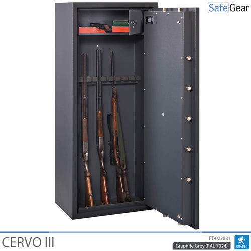 Cervo III – Waffenraum – (12 Gewehre) – Einbruchprüfung Klasse 1