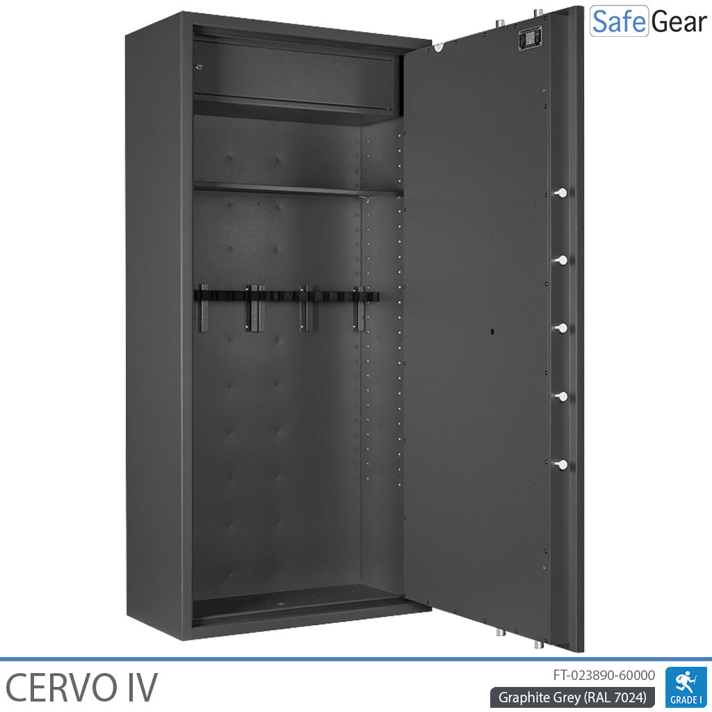 Cervo IV – Waffenraum – (14 Gewehre) – Einbruchprüfung Klasse 1