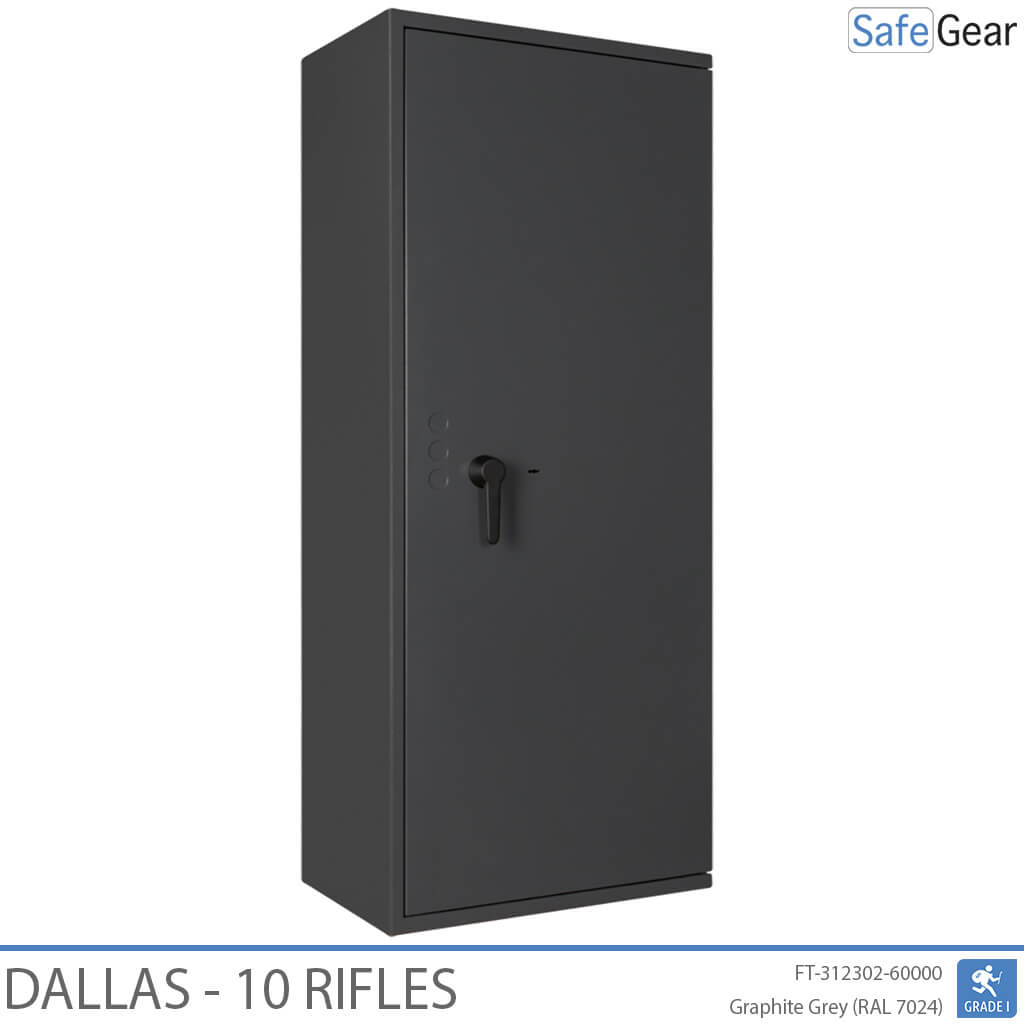 Dallas – Waffenschrank (10 Gewehre) – Einbruchschutz Klasse 1