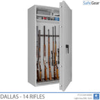 Dallas – Waffenschrank (14 Gewehre) – Einbruchschutz Klasse 1