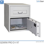 Gemini Pro D-I 97 deposit safe with the safe door open