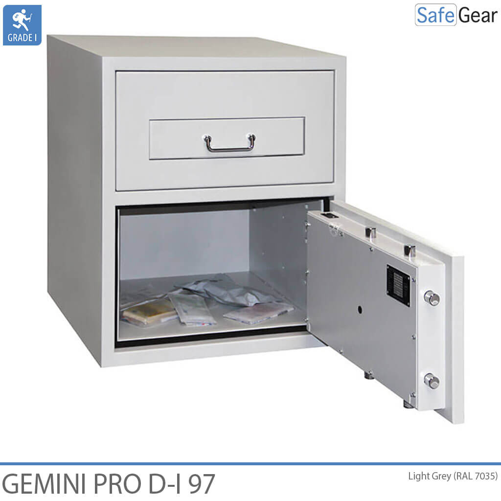Gemini Pro D-I 97 deposit safe with the safe door open