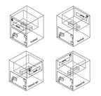 Gemini Pro D-I 97 door configuration: deposit drawer above the safe door