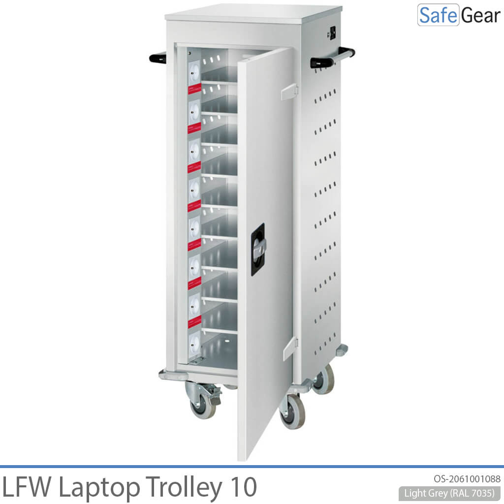 LFW-Laptopwagen – 10 Laptops mit Ladefunktion