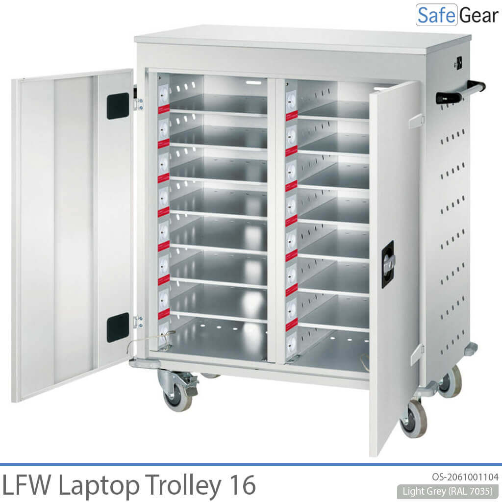 LFW-Laptopwagen – 16 Laptops mit Ladefunktion