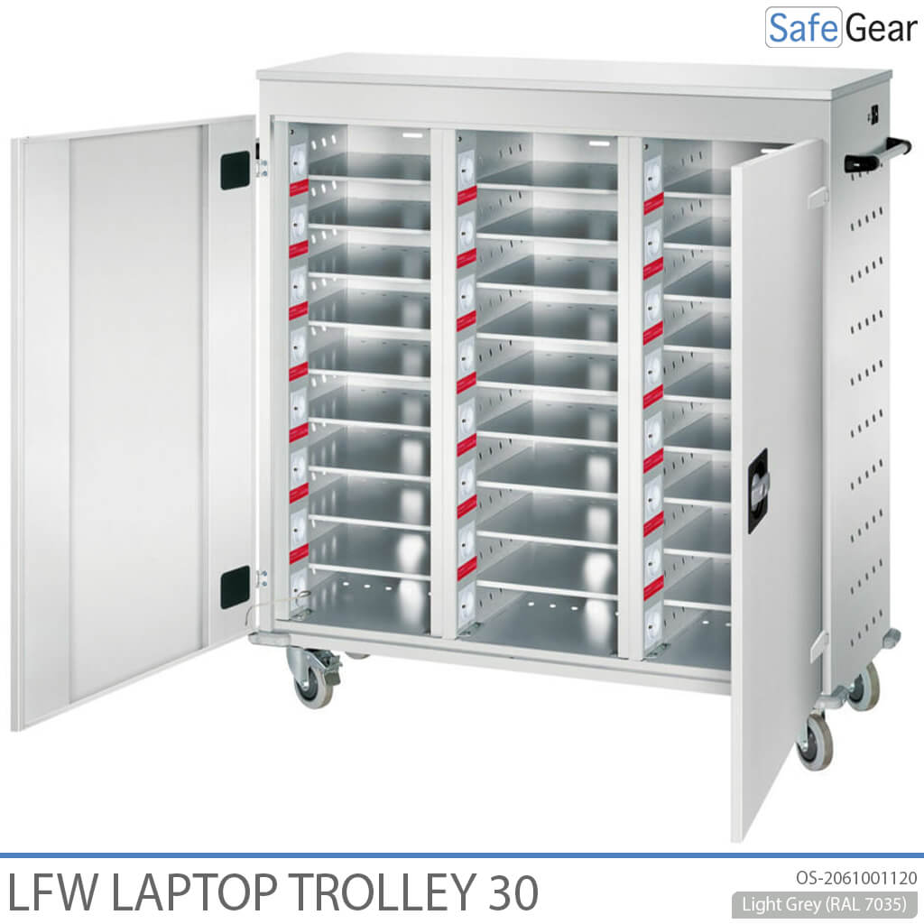 LFW-Laptopwagen – 30 Laptops mit Ladefunktion