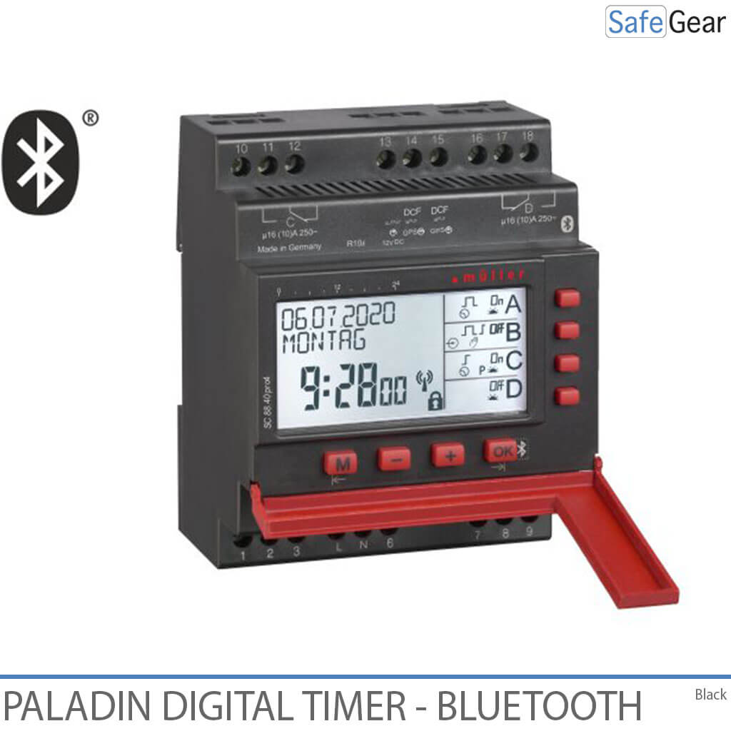 Digitaler Uhrentimer für Türklingeln in Schulen und Industrie – Bluetooth – Jahresuhr – 1 Kanal
