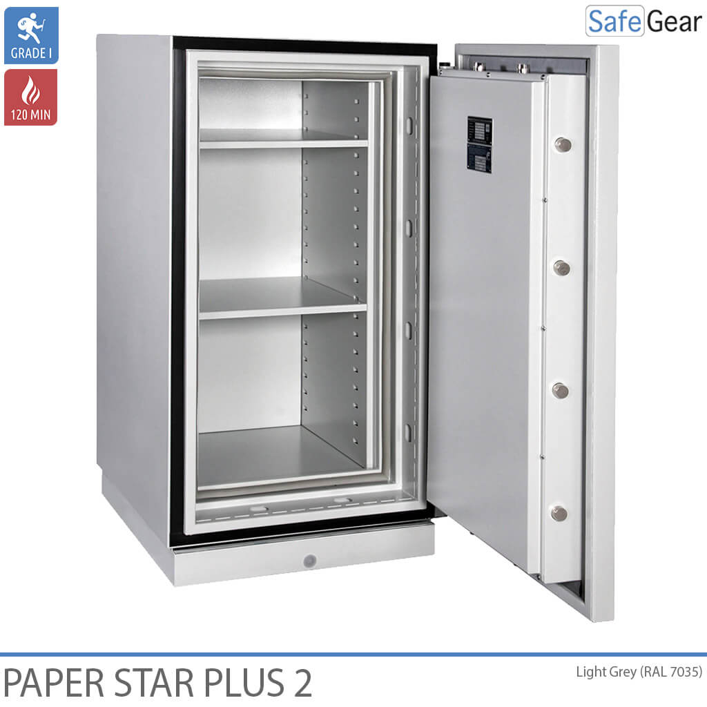 Paper Star Plus 2 Brandschrank (141 L) - Einbruchschutz Klasse I / Brandschutzprüfung 120 min