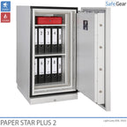 Paper Star Plus 2 Brandschrank (141 L) - Einbruchschutz Klasse I / Brandschutzprüfung 120 min