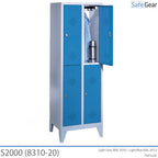 Spindschrank S2000 mit 2x2 Fächern (8310-20) – Vorhängeschloss