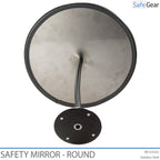 Stainless Steel Safety Mirror - Round Adjustable (Ø 600 mm)