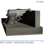 KWT Cervo foam holder for 5 handguns, with one handgun