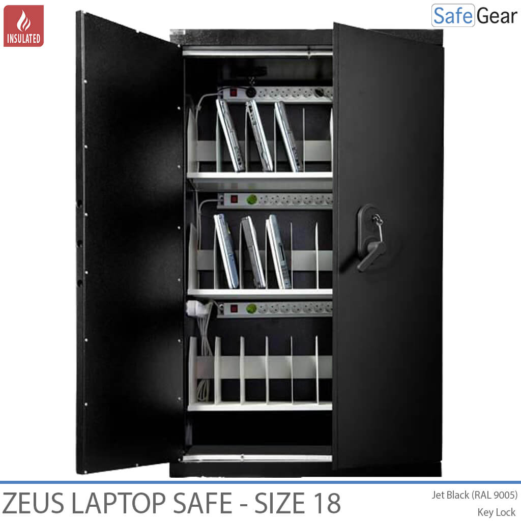 Zeus 14 – Laptop-Tresor (16 Laptops) – Schlüsselschloss